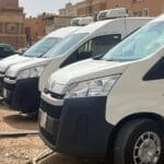 ثلاجة تويوتا هايس ديزل مبرد سقف عالي للإيجار​
