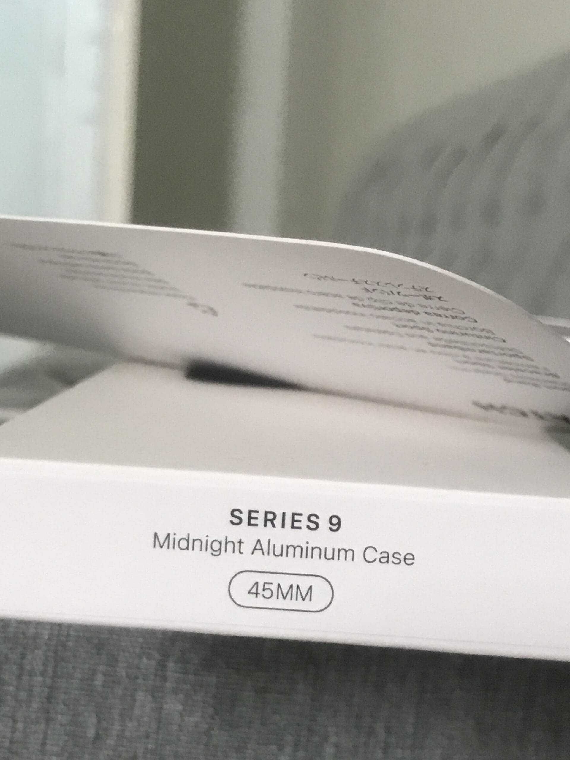 ساعة ابل series 9 لون ميدنايت 45mm
