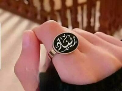 خاتم نسائي ملكي فضه بسعر مغرى